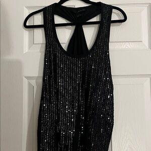 Calvin Klein Jeans Black Sparkle Tank Top